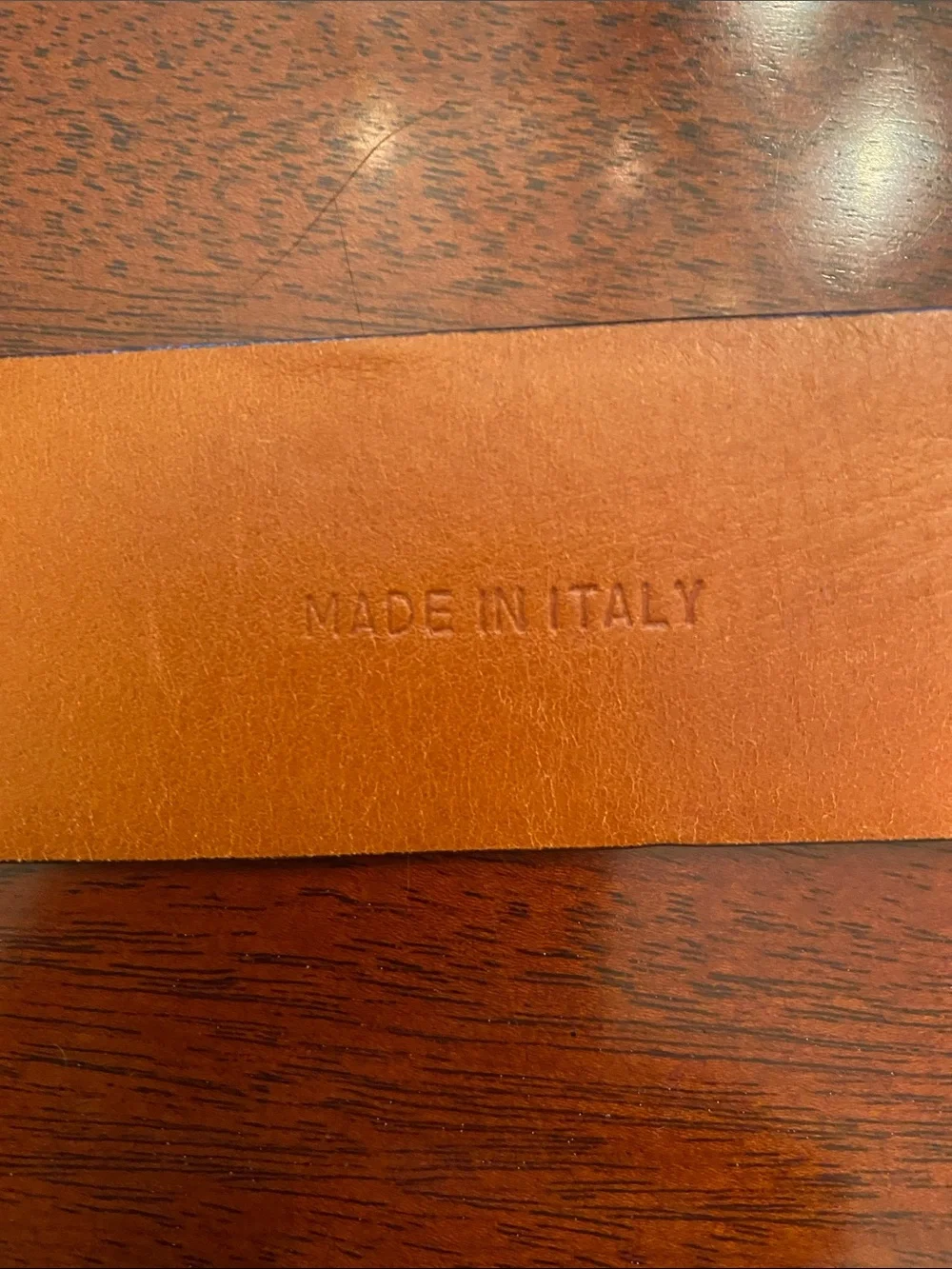 Ralph Lauren Collection Stirrup Buckle Black Leather Belt Size M
